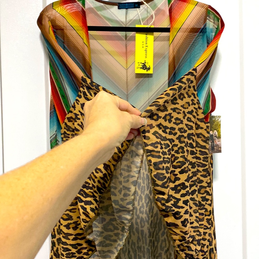 NWT The Haisley Multi Patterned Duster - Picture 7 of 8